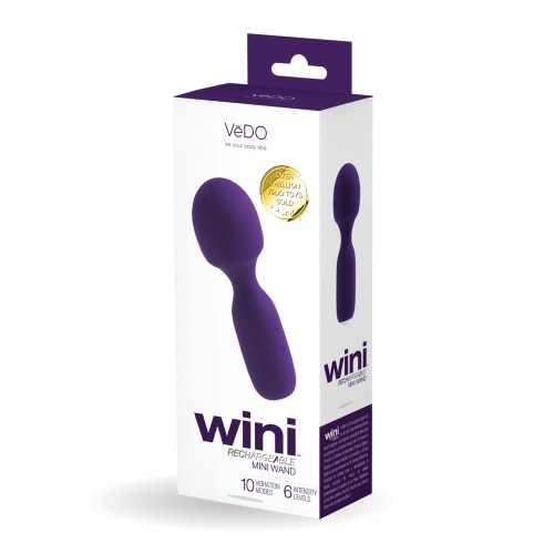 VeDO Wini Deep Purple Mini Wand with Intense Vibration