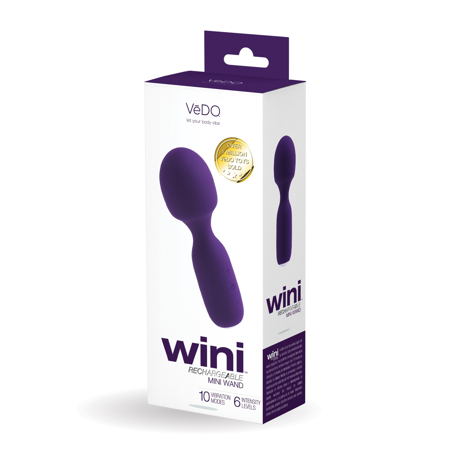 VeDO Wini Deep Purple Mini Wand with Intense Vibration