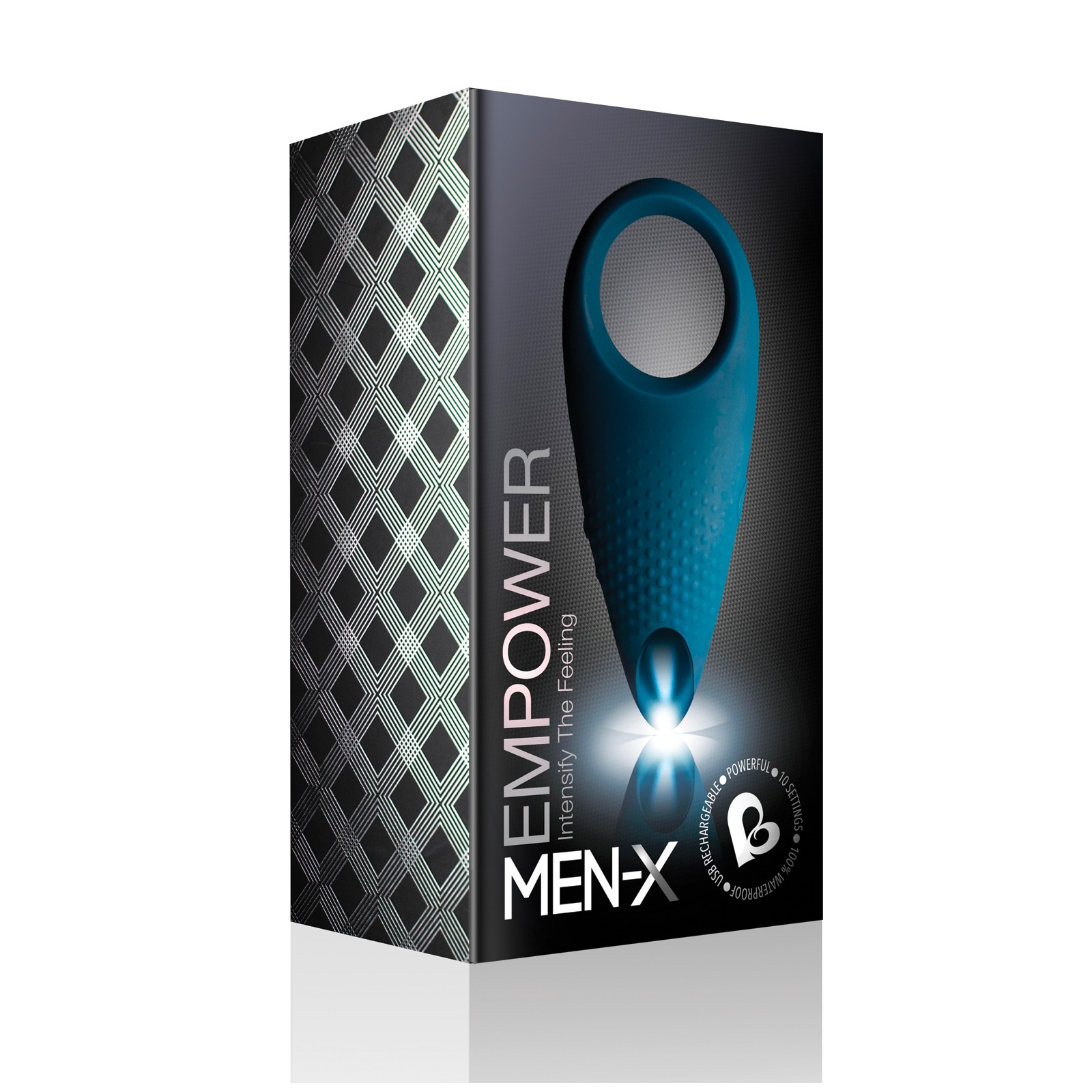 Rocks Off Men-X Empower Couples Stimulator Blue