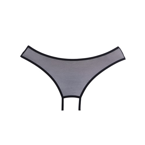 Tanga Abierto Adore Sheer Teaz Negro Talla Única