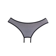 Adore Sheer Teaz Open Panty Black One Size