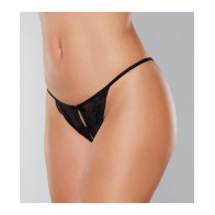 Adore Secrets Open Back Lace Panty Double Bow