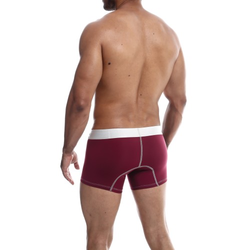 Burgundy Men's Performance Boxer Brief for Comfort