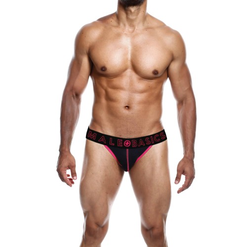 Male Basics Jockstrap Neon Coral XL