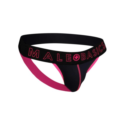 Male Basics Jockstrap Neon Coral XL