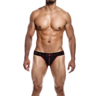 Male Basics Neon Jockstrap Red LG