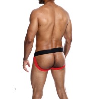 Male Basics Neon Jockstrap Red LG