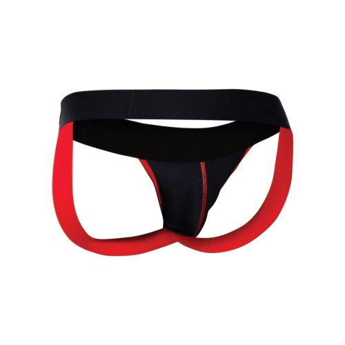 Male Basics Neon Jockstrap Red LG