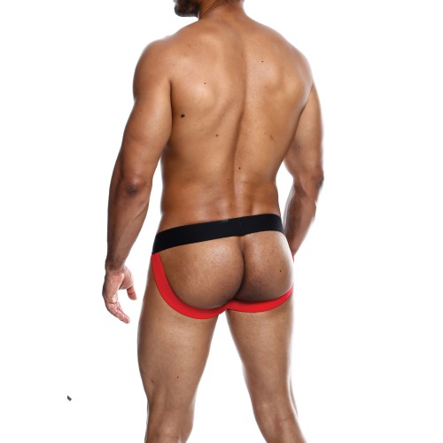 Male Basics Neon Red Jockstrap Medium