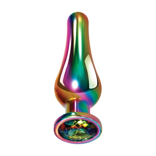 Evolved Medium Rainbow Metal Anal Plug