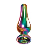 Evolved Medium Rainbow Metal Anal Plug