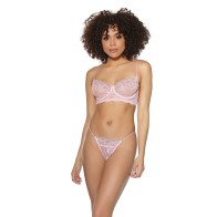 Crystal Pink Underwire Bra and G-String Set