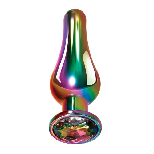 Evolved Large Rainbow Anal Plug for Playful Pleasure