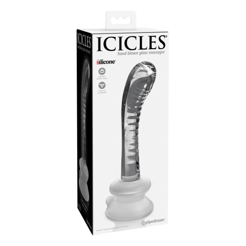 Masajeador G-Spot Icicles No. 88 con Ventosa