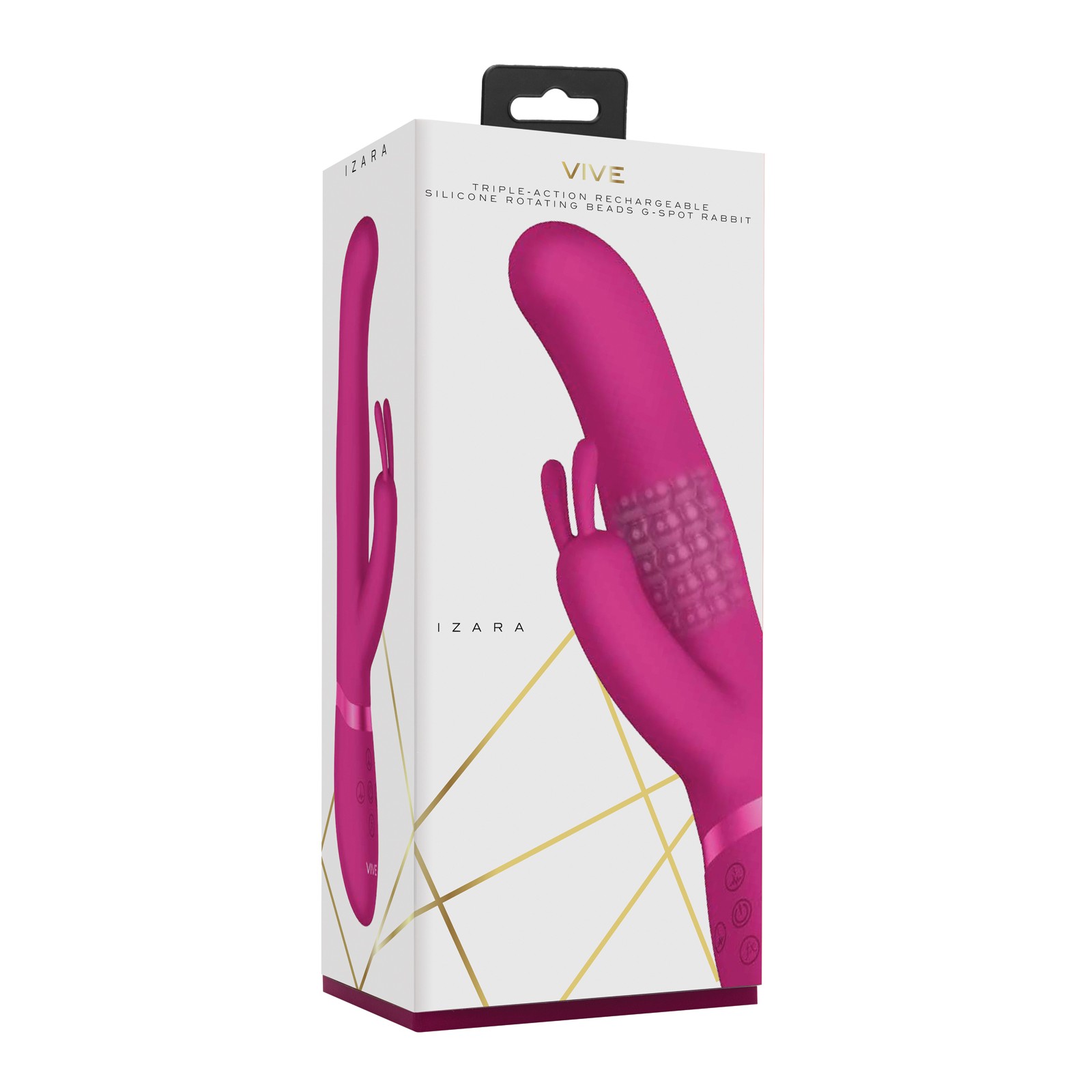 Vibrador Conejito con Cuentas Giratorias Shots Vive Izara