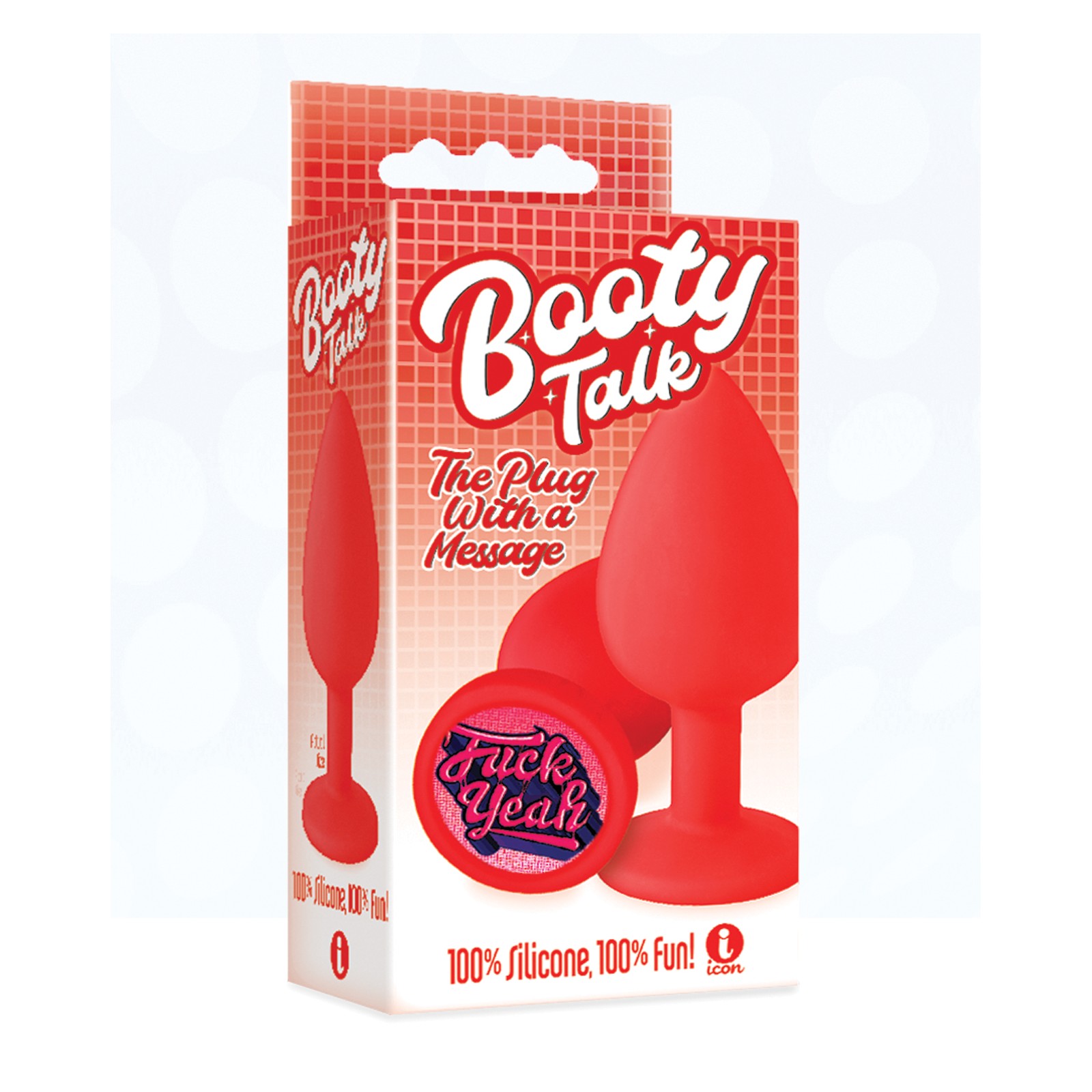 The 9's Booty Talk Butt Plug - Red