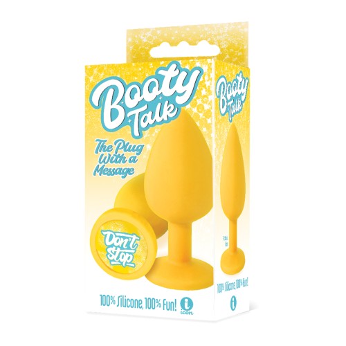 The 9's Booty Talk Butt Plug Yellow