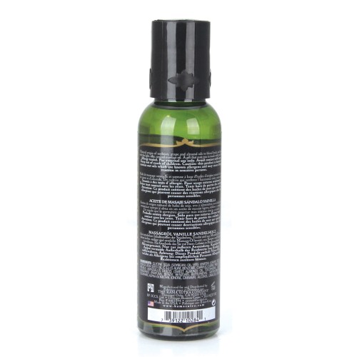 Kama Sutra Naturals Massage Oil 2 oz Vanilla Sandalwood