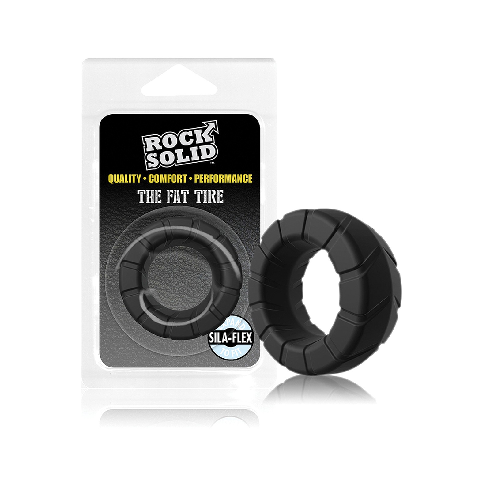 Anillo Rock Solid Fat Tire Negro - Placer Definitivo