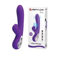 Pretty Love Jersey Sucking and Vibrating Rabbit - Purple