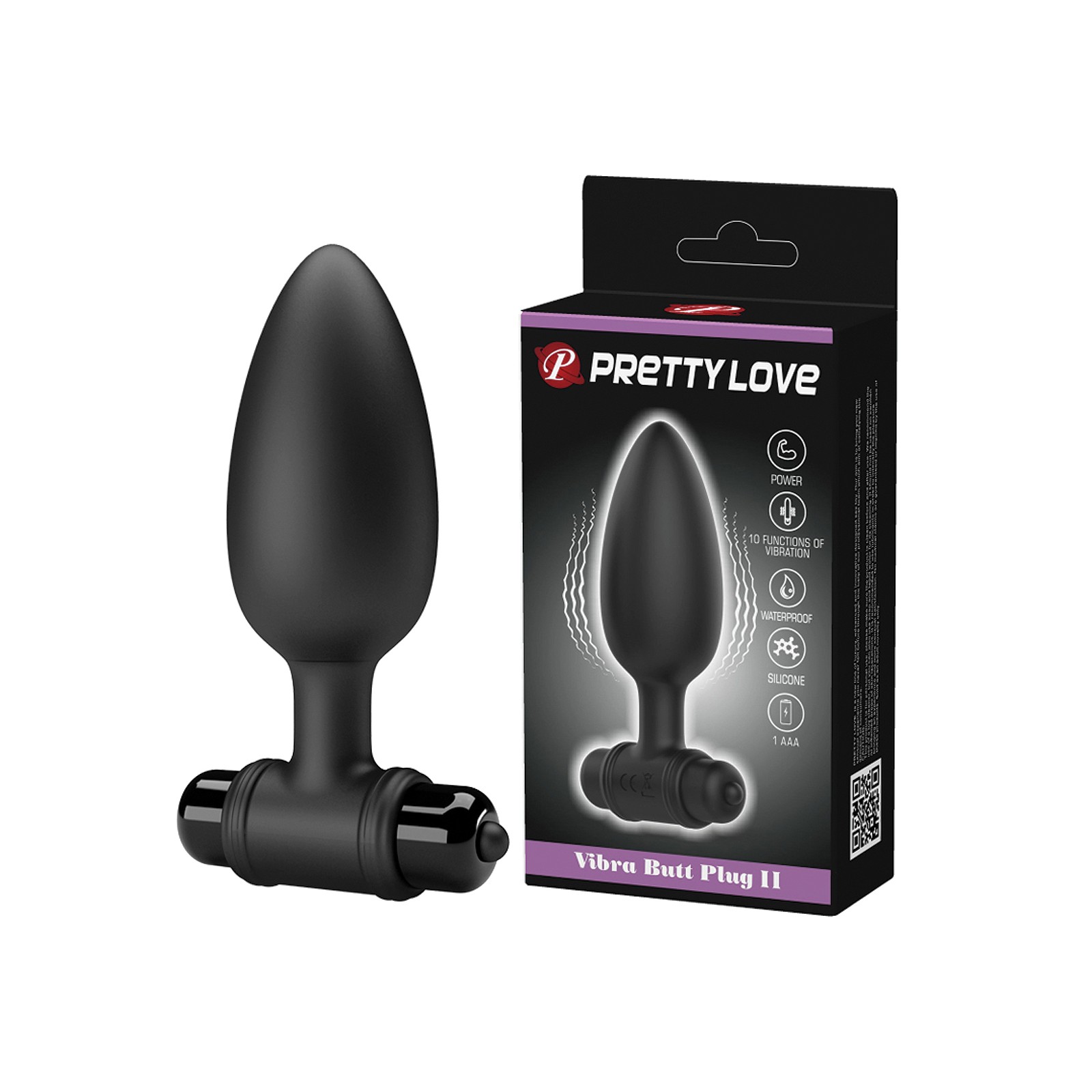 Plug Anal Vibrante Pretty Love II para Placer