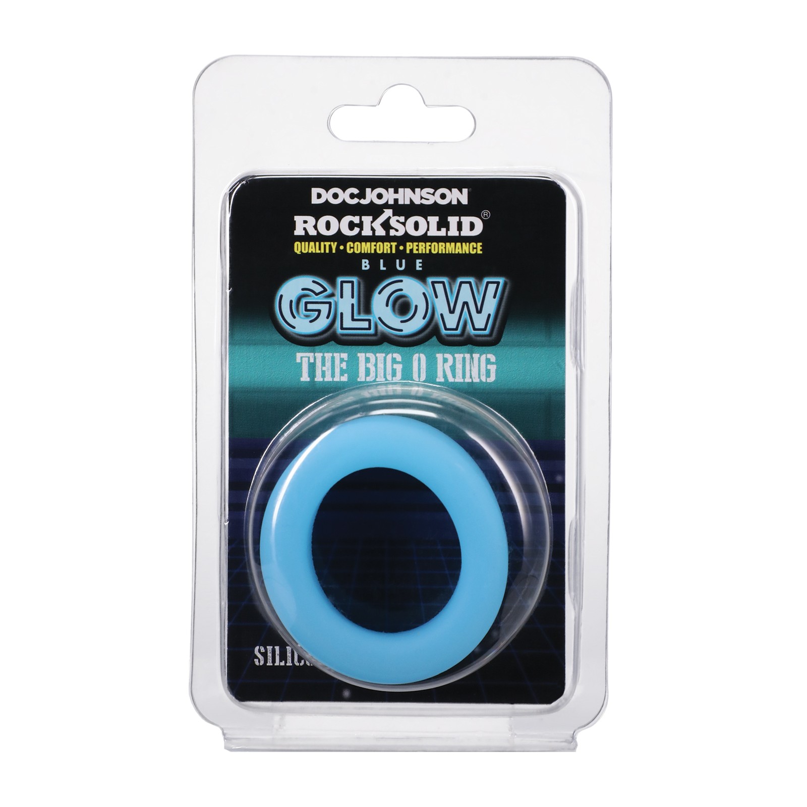 Rock Solid Glow in the Dark Big O Ring Blue