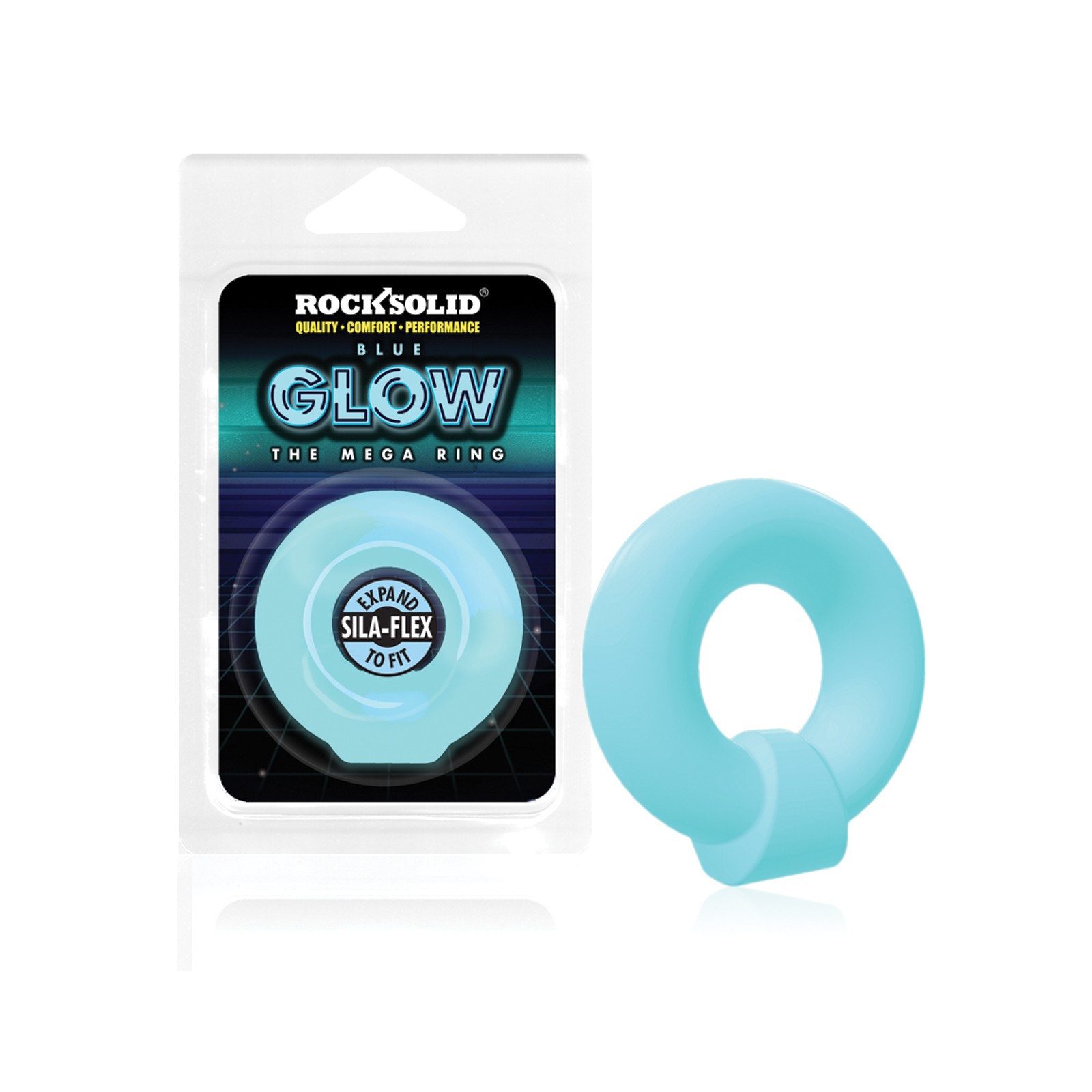 Glow in the Dark Mega Ring Blue