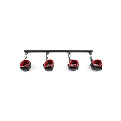 Saffron Spreader Bar & Cuff Set Red/Black