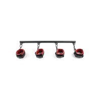 Saffron Spreader Bar & Cuff Set Red/Black