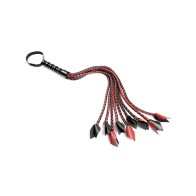 Saffron Braided Flogger - Red/Black