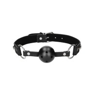 Ball Gag Transpirable de Diamante Negro