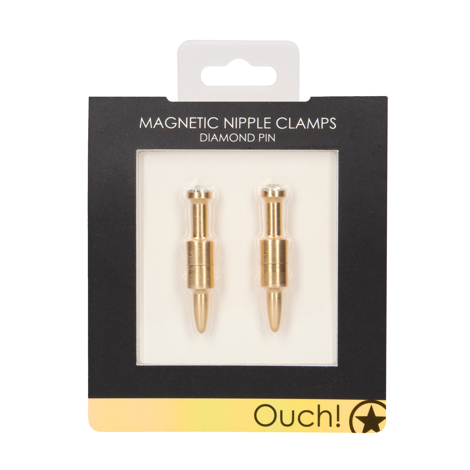 Magnetic Nipple Clamps with Pins - Gold