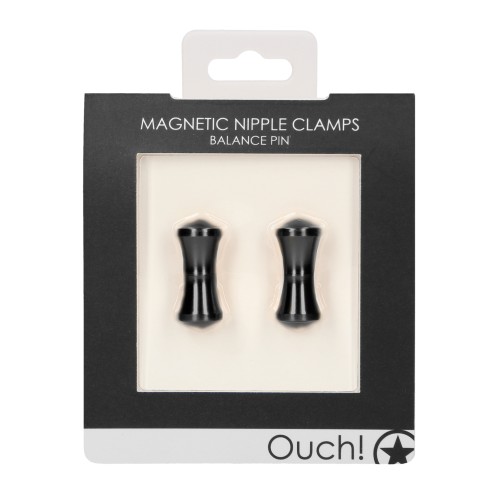 Shots Ouch Magnetic Nipple Clamps with Adjustable Pressure