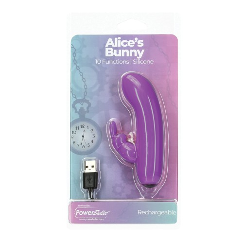 Alice's Bunny Rechargeable Bullet with Rabbit Sleeve