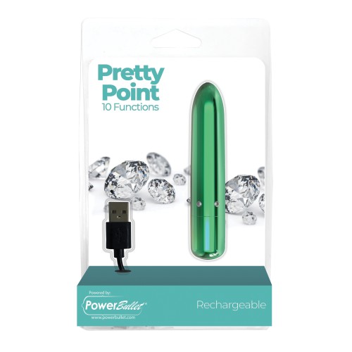 Pretty Point Rechargeable Bullet Vibrator Teal