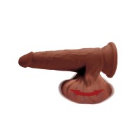 Pene de Triple Densidad King Cock Plus de 8" - Marrón