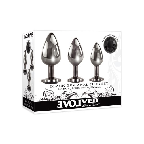 Set de Plug Anal Evolved Black Gem