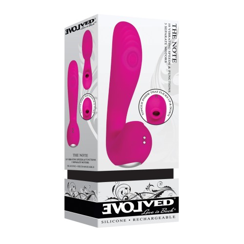 Thumping and Licking Vibrator Shaped Like a Musical Note