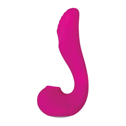 Vibrador que Golpea y Lame con Forma de Nota Musical