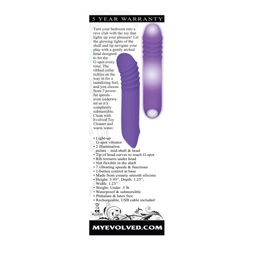 Evolved G-Rave Light Up G-Spot Vibrator