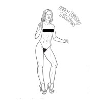 Funny Adult Coloring Book Featuring Breasts