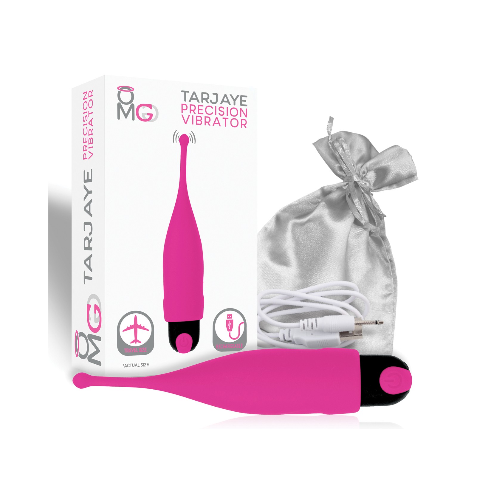 OMG Tarjaye Travel Size Precision Stimulator Pink