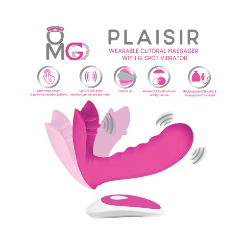 Masajeador Clitoriano OMG Plaisir Vibrador Punto G - Rosa