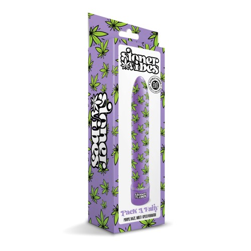 Stoner Vibes Pack A Fatty Multi Speed Vibrator Purple Haze