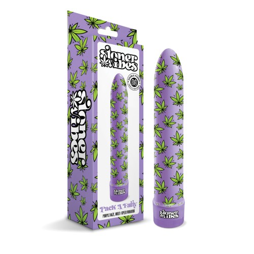 Vibrador Stoner Vibes Pack A Fatty Múltiples Velocidades Niebla Púrpura