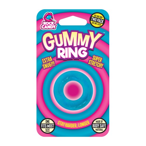 Rock Candy Gummy Ring - Azul