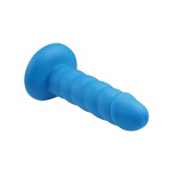 Dildo de Silicona Rock Candy Suga Daddy de 5.5 Pulgadas - Azul