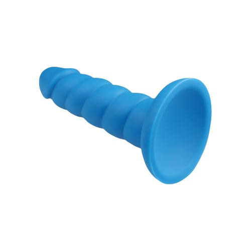 Dildo de Silicona Rock Candy Suga Daddy de 5.5 Pulgadas - Azul