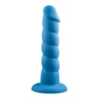 Dildo de Silicona Rock Candy Suga Daddy de 9.5" - Azul