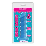 Dildo de Silicona Rock Candy Suga Daddy de 9.5" - Azul